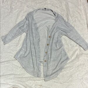 Women's Gray Cardigan Sweater
